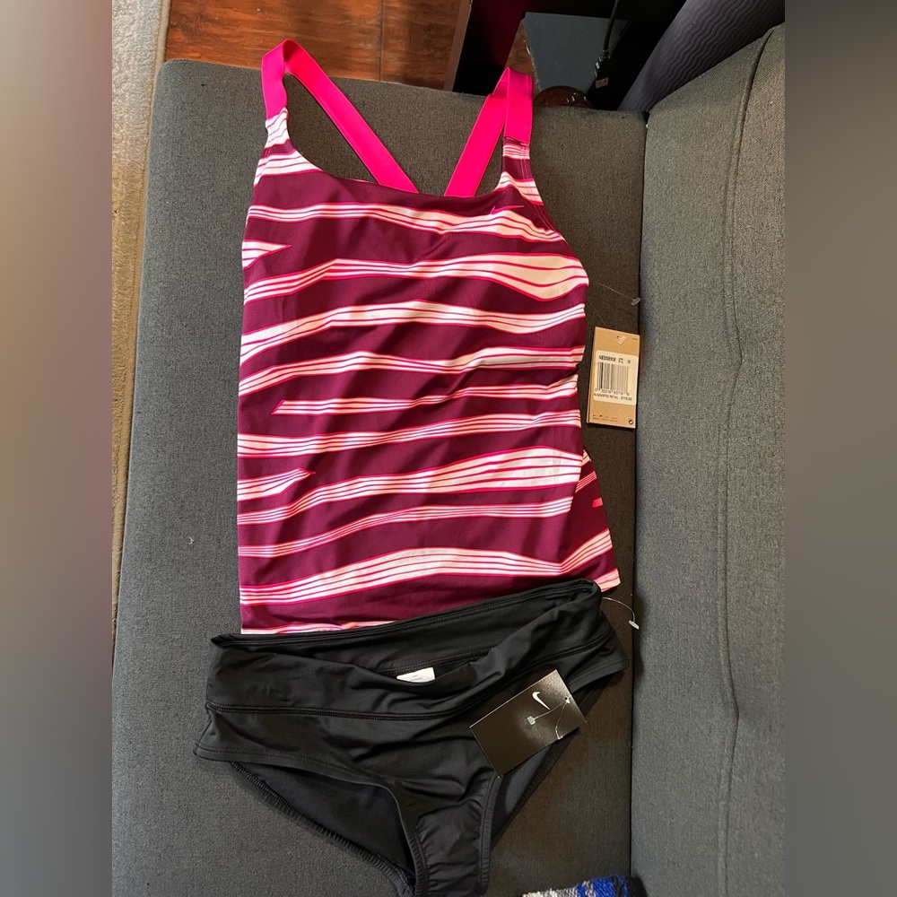 Nike bathing suit tinkini size medium brand new
